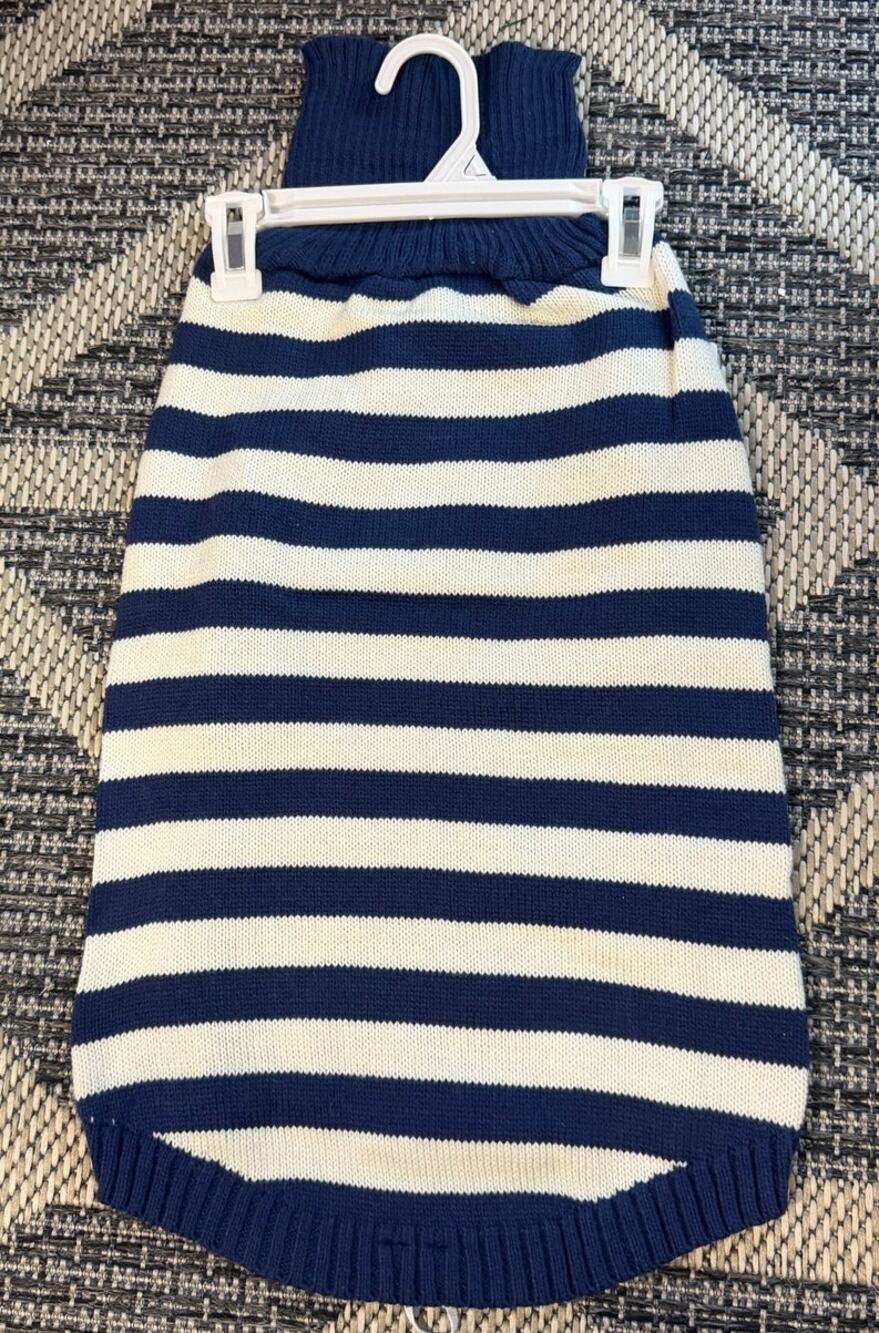 Top Paw Striped Dog Sweater Size XL